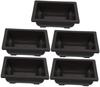 YARNOW 5 Pack Seed Starter Pots with Drainage for Orchids Bulbs Indoor Outdoor Gardening