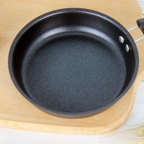 12cm Mini Round Flat Bottom Steak Egg Breakfast Frying Pan Non-stick Saucepan
