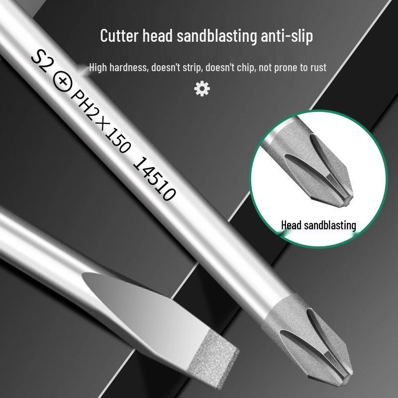 Baolian Industrial-Grade Magnetic Screwdriver Set – Super Hard Phillips & Slotted Collection