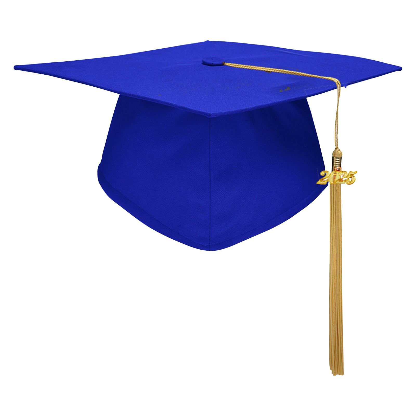 

Регулируемая отделка выпускного колпачка доступна как для взрослых, так и для детей One Size синий