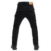 Men's Summer Stretch Denim Military Green Motorcycle Racing Pants - Anti-Fall Cycling Rider Gear