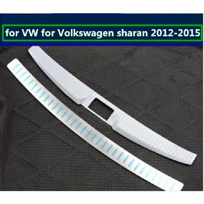 For VW for Sharan 2012-2015 Stainless Steel Inner Rear Bumper Protector Sill Trunk Rear Door