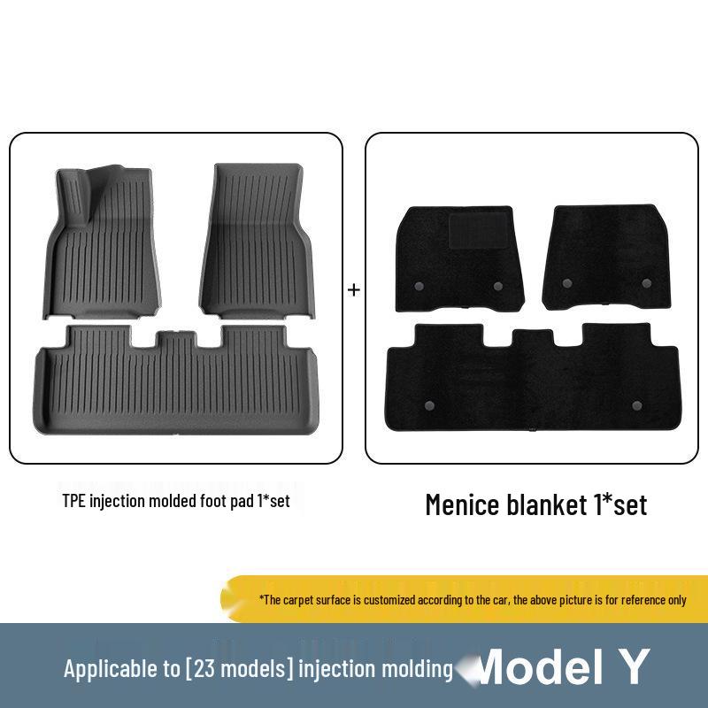 Compatible TPE Car Mats for 2023 Tesla Model Y/3