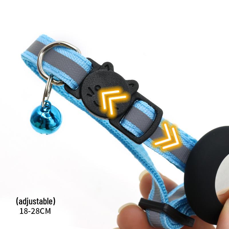 Silicone Cat Collar with Apple AirTag Holder for Pet Tracking