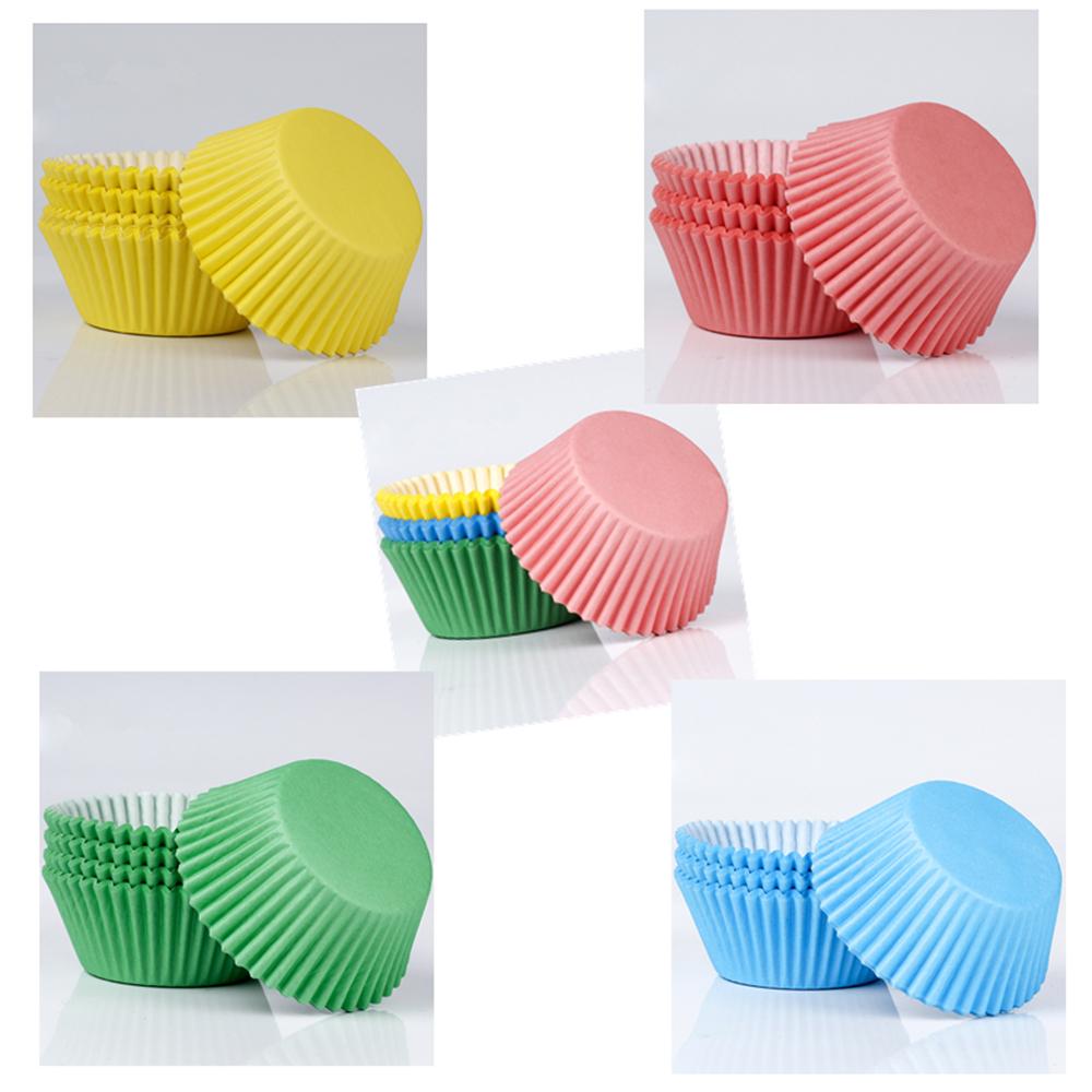 200pcs High Temperature Resistant Oil-Proof Paper Cake Cup Disposable Cake Base
