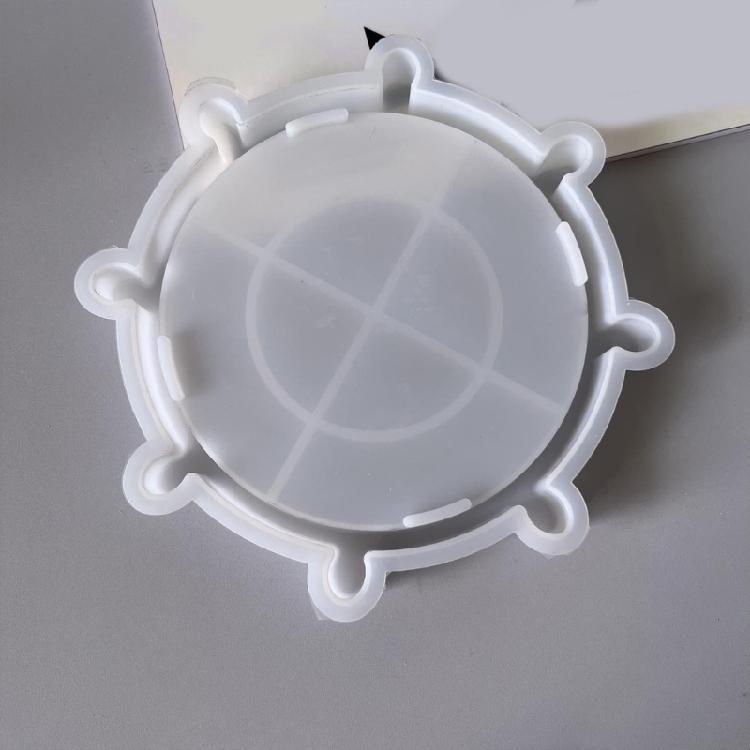 Sailing Helm Shape Resin Tray Moulds for Epoxy Resin Jewelry Tray Candle Holder Rudder Shape Resin Plate SIlicone Moulds