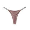 LOVE Rhinestone European & American Sexy Thong - Thin Strap Fitness Sports T-Pants for Women