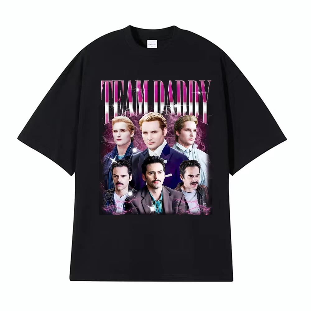 

Team Daddy Twilight Vintage Movie Graphic Tshirts Streetwear Unisex Classic Fashion T Shirt Unisex Oversized High Quality Tshirts 3XL