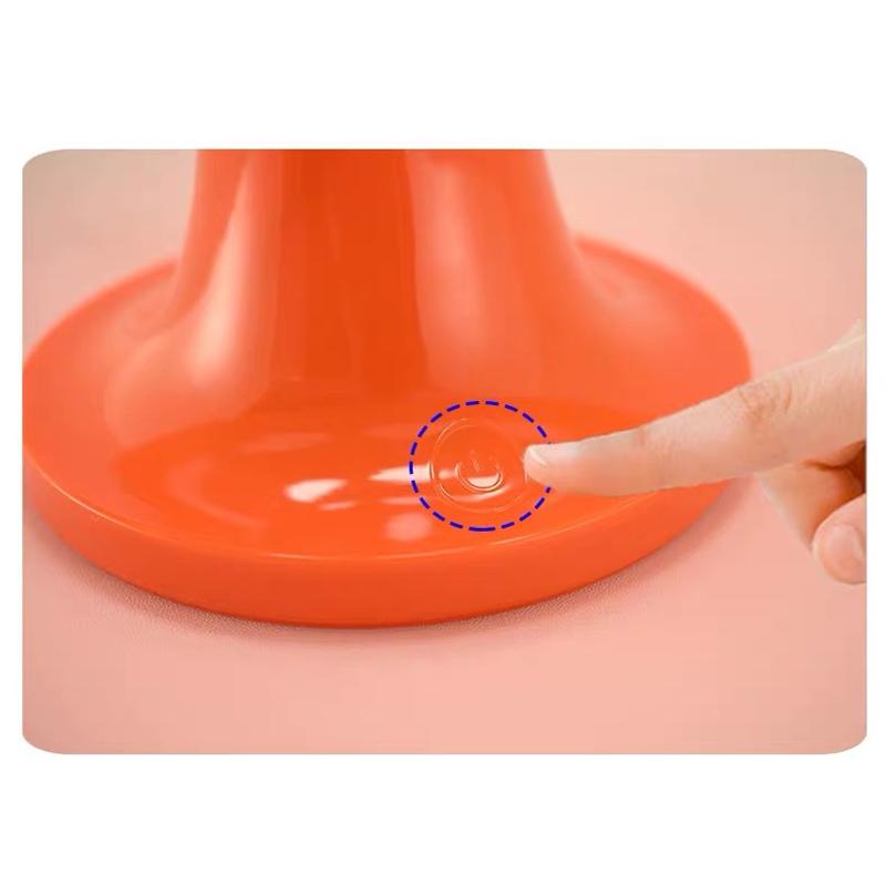 Classic Mushroom Table Lamp Modern Bauhaus Art Table Lamp Bedroom Bedside Lamp Danish Designer Orange Decorative Table Lamps