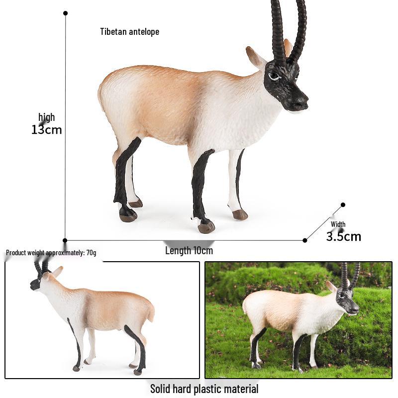 Wildlife Simulation Model: Tiger, Lion, Panda, Elephant, Rhinoceros, Kangaroo, Leopard, Horse, Sheep Toy Set