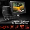 LILLIPUT H7S 7 Inch 4K   Brightness On-Camera Monitor with Full HD Resolution 1800nit Sunlight Viewable 4K-  & 3G-SDI Input Output Support 