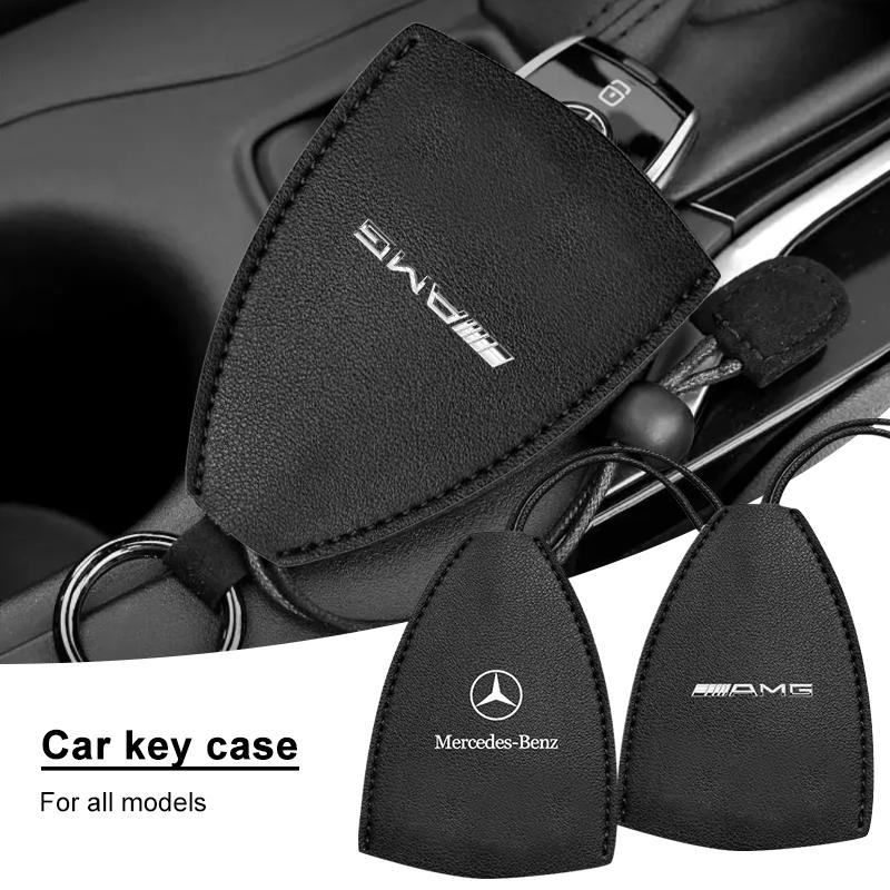 1Pcs Car Key Protection Shell Bag Car Key Case Cover Car Keychain For Mercedes Benz AMG A300 A200 CLK CLA A180 E220 A300 S300 S350 C200 W176 W117 W156
