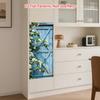 84Style Fridge Stickers Refrigerator Cover Door Landscape Plant Sea Vinyl Self Adhesive Kitchen Furniture Decor Wrap Freezer Sticker DIY