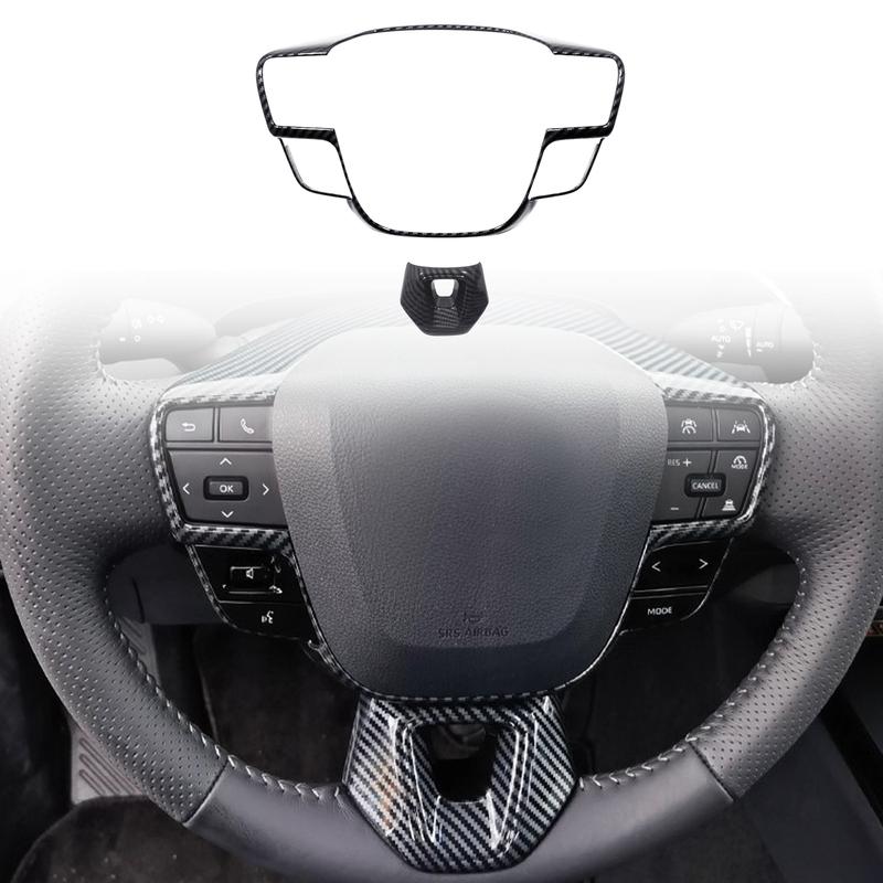 For Toyota C-HR AX20 2024 2025 Car Accessories ABS Steering Wheel Center Decor Cover Strips