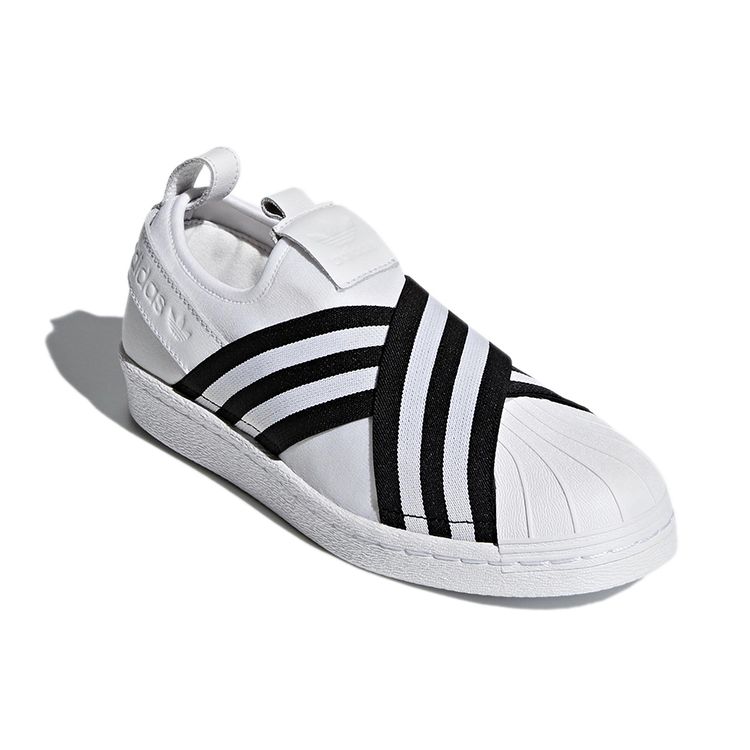 Adidas Superstar Slip-On Fottøy Hvit Dame Sneakers Core-Black AC8581