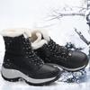 Snow Women Boots Plus Size Ladies Shoes Lace-Up Women Shoes Platform Warm Ankle Boots New Botas Mujer Women's Winter Footwear