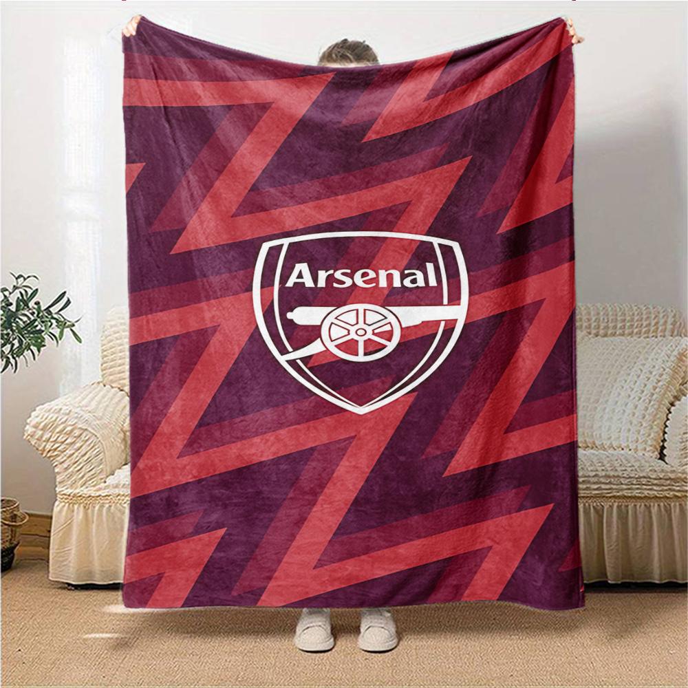 Arsenal Crest Blankets Flannel Printed Breathable Warm Throw Blanket for Home Office Bedspreads 0708a33
