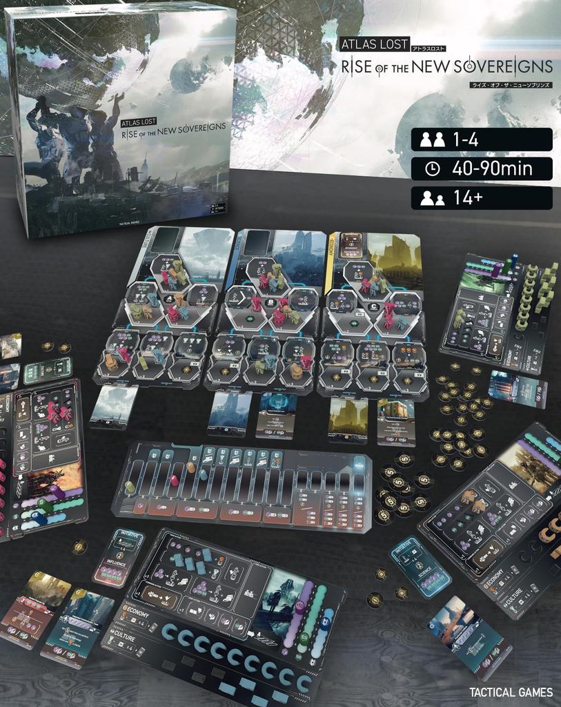 Tactical Games Atlas Rise of the New Sovereigns Ages 14 and Board Game Lost (1-4 Players, 40-90 Minutes, Up)