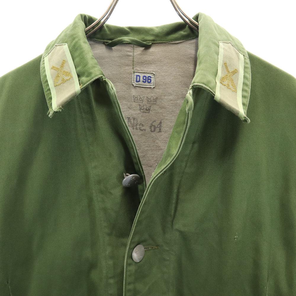 SWEDENISH ARMY 70s Vintage M-59 Field Jacket D96 Khaki Military Men's Used