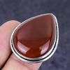 Carnelian Gemstone Handmade 925 Sterling Silver Jewelry Ring Size 7 N9n60