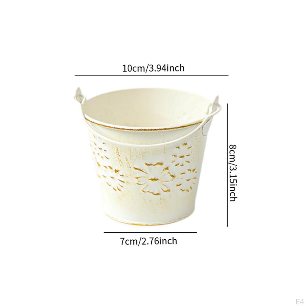 Găleată de fier 10x8cm pentru plantat și uz casnic