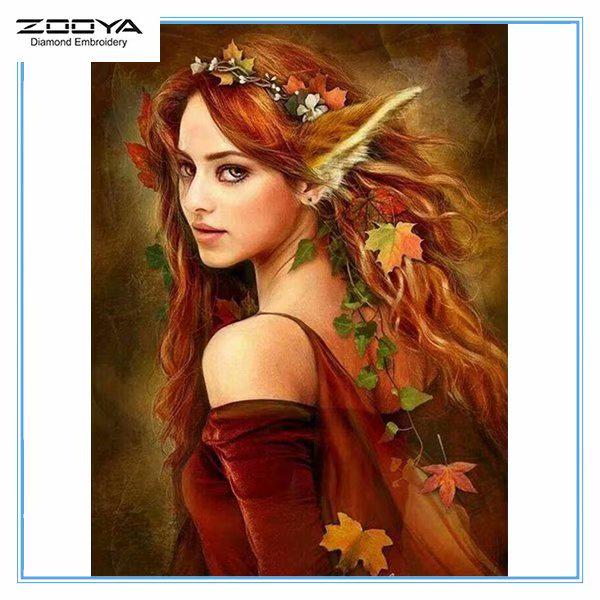

ZOOYA DIY 5D квадратный горный хрусталь красивая женщина Алмазная вышивка картина вышивка крестом домашний декор