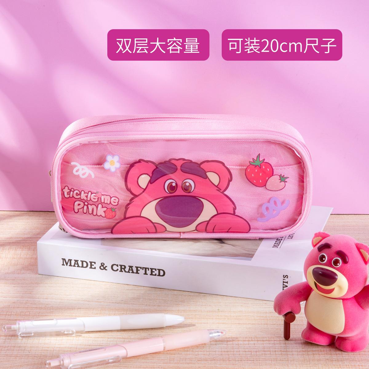 

Cartoon pencil bag ins wind high value primary school students large capacity dirt-resistant stationery bag children cute pencil bag 22*10*6CM