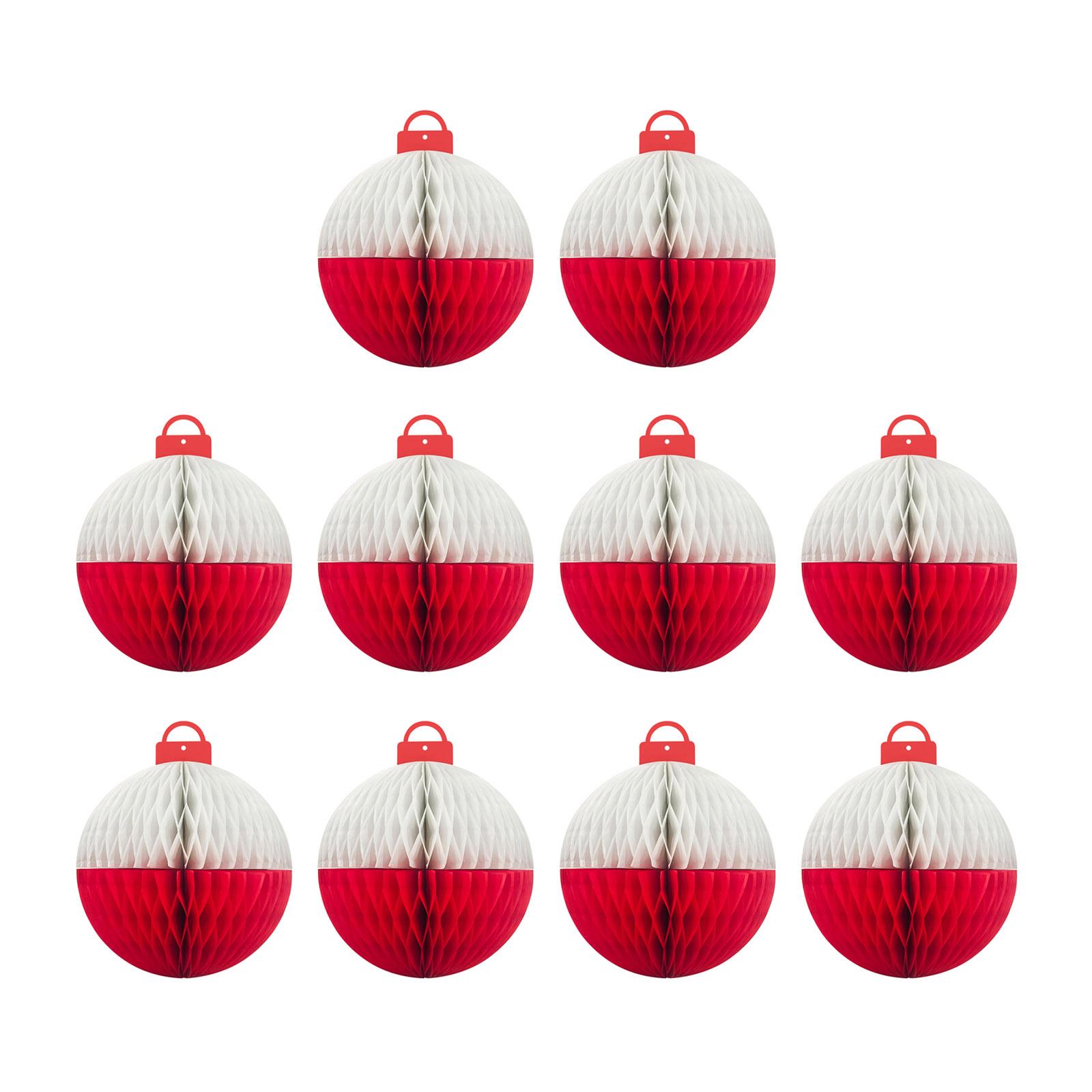 

Pack of 10 Paper Bobber Honeycomb Balls Hangings for Fishermen Themed Birthday and Baby Shower Party Supplies S