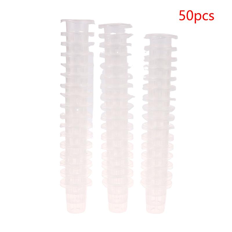 50Pcs Plastic Vegetable Net Cups Slotted Mesh Soilless Culture Vegetables Pots Hydroponic Equipment Deepening Planting Basket
