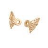 Creative Copper Zircon Butterfly Beads DIY Shiny Spacer Beads Bracelets Accessories Jewelry Supplies Accessories Creation