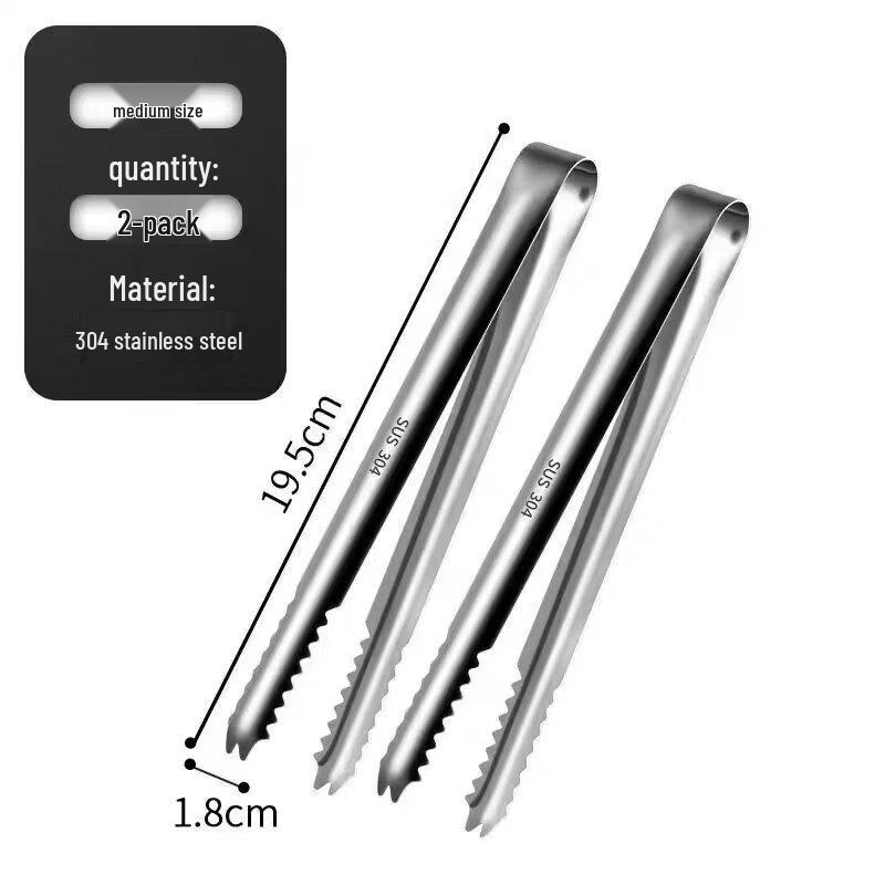 304 Stainless Steel Multi-functional Food Tongs