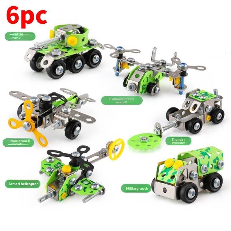 Childrens Diy Metal Assembly Kit With Offroad Motorcycle Model For Educational Play