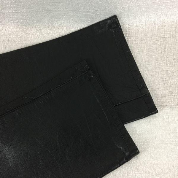 H.R.MARKET Hollywood Ranch Market Leather Riders Pants Black size 28(USED)