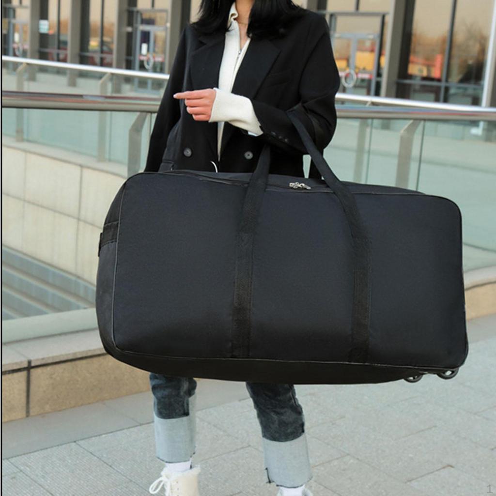 Rolling Duffle Bag with Wheel Organizer Luggage Travel Duffel for Compartment