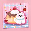 1 Piece Sticker Cute Kawaii Dopamine Dog Sticky Notes Notepad Memo Pads Office School Supplies Stationery