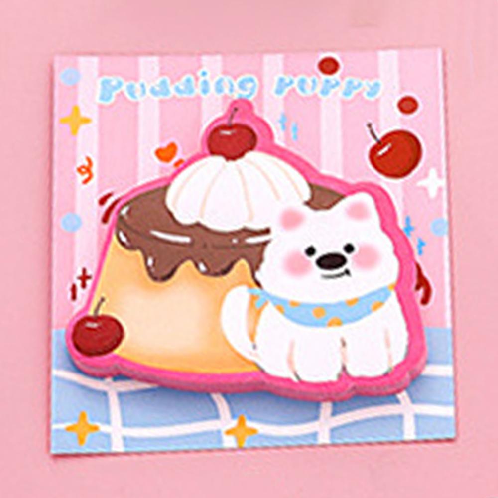 1 Piece Sticker Cute Kawaii Dopamine Dog Sticky Notes Notepad Memo Pads Office School Supplies Stationery