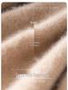 Cashmere Women's Loose Fit Half-High Neck Rolled Hem Pullover Sweater