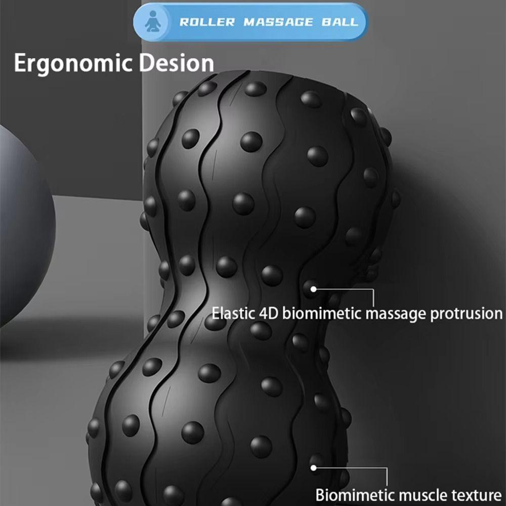 Rechargeable Vibrating Massage Ball Portable Myofascial Release Tool Peanut Fascia Roller  Mobility