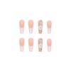Artificial Nails Long Ballet Nails Wearable Nail Stickers Box Set of 24 Pieces Diamond Style Removable
