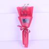 Teacher's Day 5-Flower Bouquet - Red Carnation & Soap Roses, Valentine & Qixi Gift