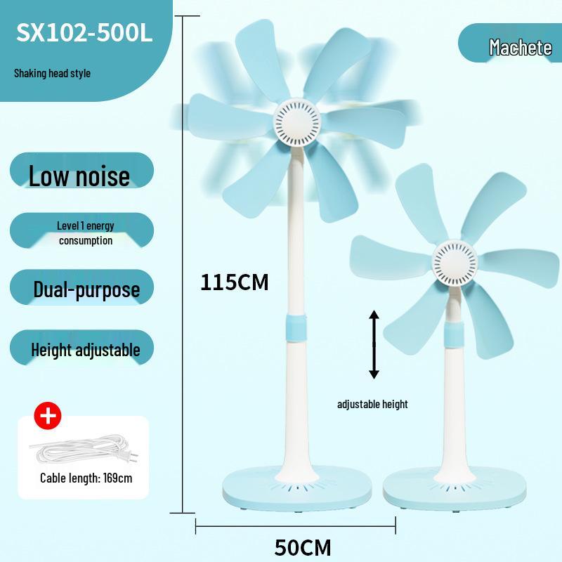 Upgraded 500mm Gridless Electric Floor Fan for Home and Dormitory
