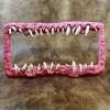 Halloween Horror License Plate Frame Universal Fit Simple Installation Weather-Proof