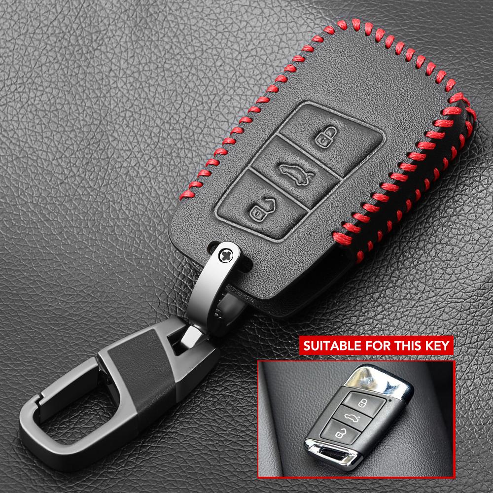 

Новый кожаный откидной чехол для ключей от машины для VW Volkswagen Polo Golf Passat Beetle Caddy T5 Up Eos Tiguan Seat для Skoda, чехол с дистанционным брелком D style 3 Buttons