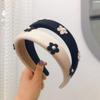 Floral High Crown Sponge Headband - Versatile Korean Fashion Hair Accessory for Women