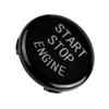 Car One Key Start Button Engine Ignition Switch Cover for BMW E Disk Bottom (Black)