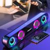 Heimkino-Lautsprecher Echo Wand 3D-Stereo-Funk-Subwoofer RGB-LED-Bunter Blitz Barra De Sonido Para TV Bluetooth-Lautsprecher