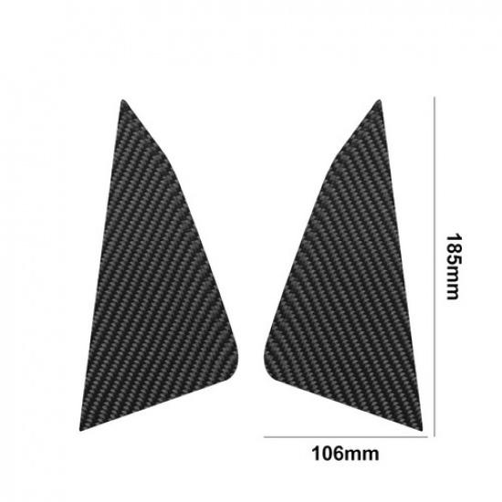 2Pcs Carbon Fiber Interior Floor Console Side Cover Trim For Ford Explorer