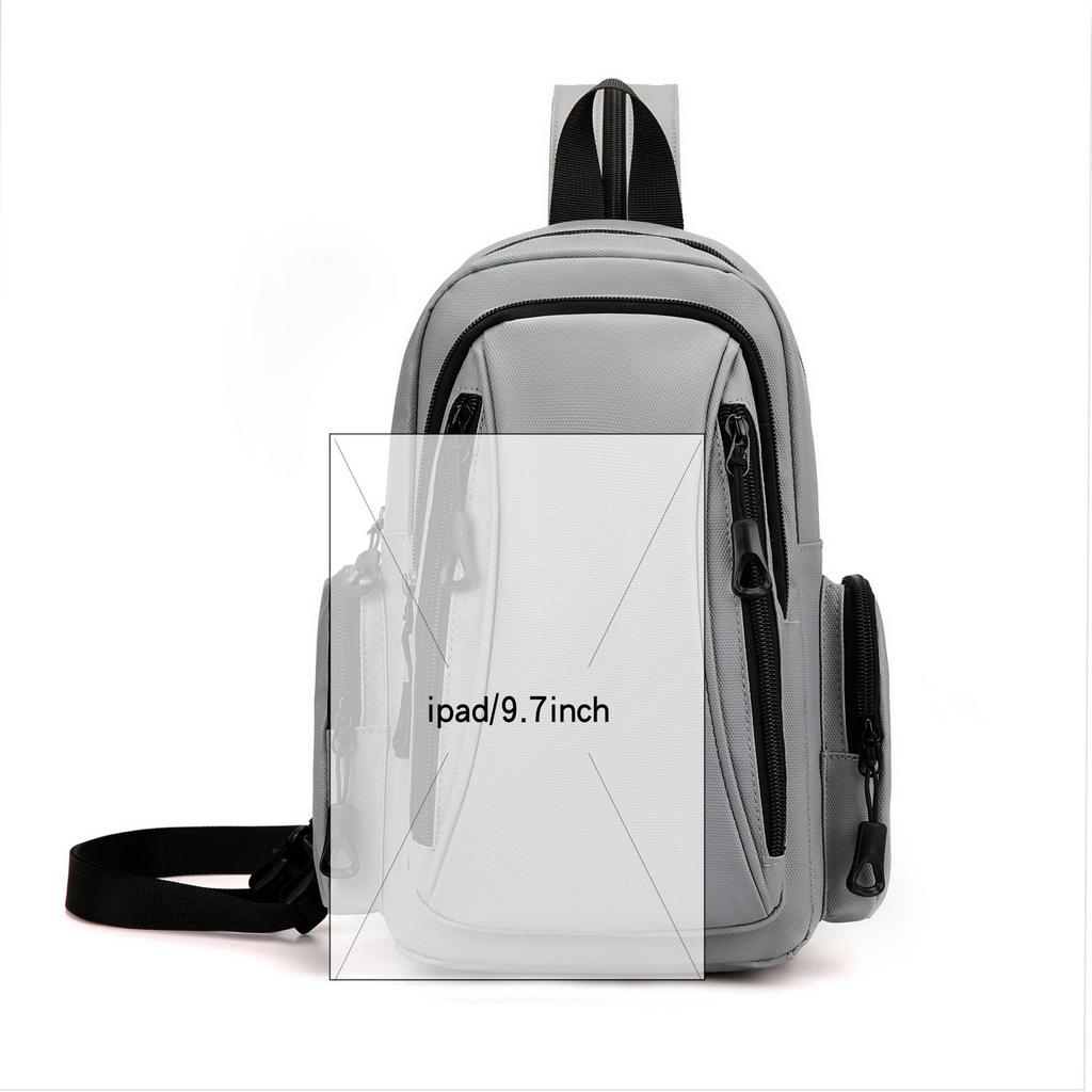 New Men's High-End Urban Minimalist Shoulder and Chest Bag