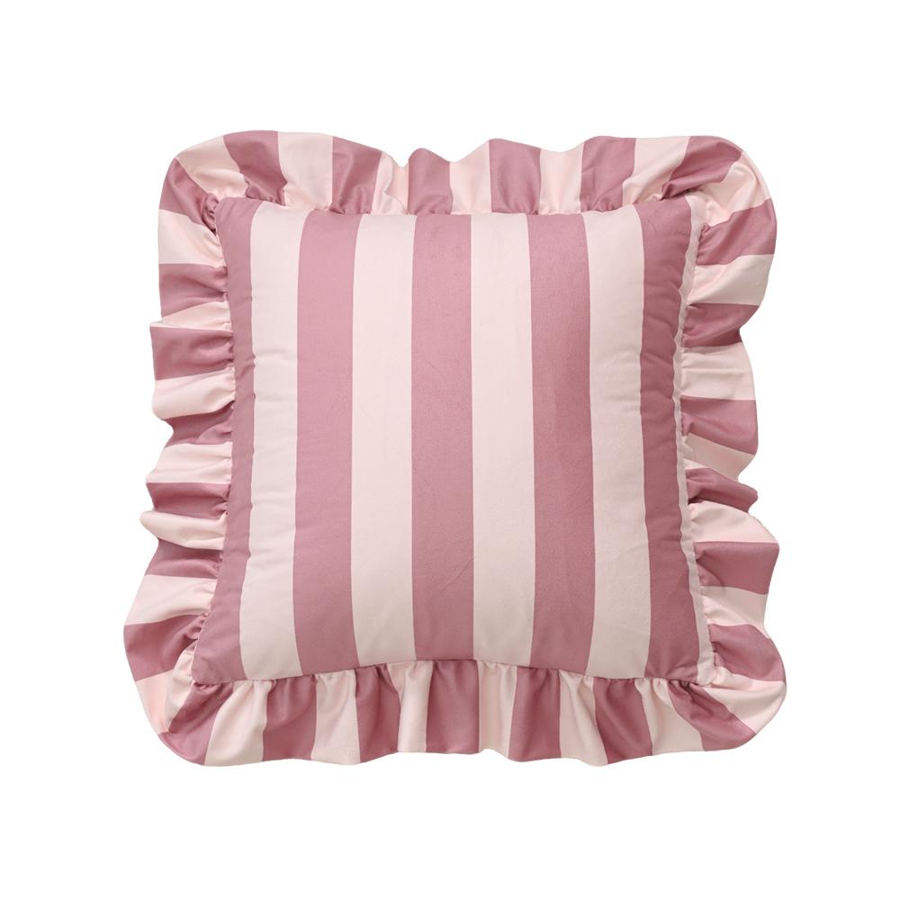 COMPRAORA 1PZ Federa per Cuscino in Velluto con Pizzo a Strisce 18X18 Pollici Federe Morbide Accoglienti per Divano Camera da Letto Soggiorno Decorazione per la Casa
