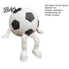 Flexible Pose Football Model 3D Printed Soccer Ball Buddy Figurine with Articulated Legs, Decorative Sports Collectible, World Tournament Cup Desktop